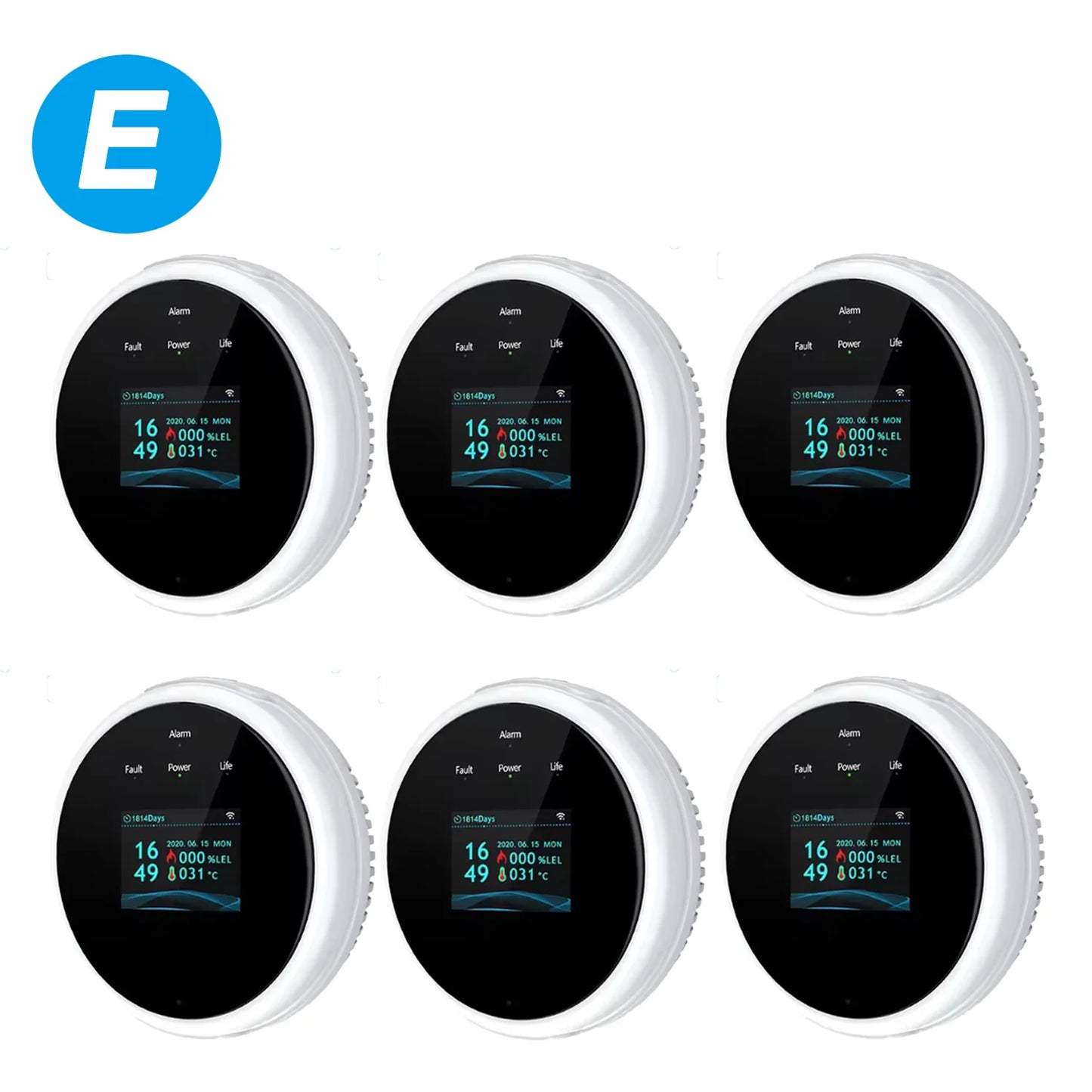 UK Home Safe Smart Leak Detector
Wi-Fi Natural Gas Leak Detector with App Control | Digital LED Alarm | High Sensitivity | EU Plug