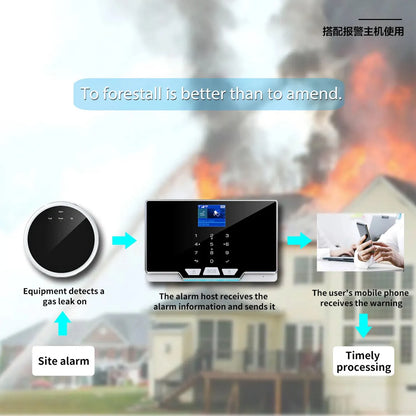 UK Home Safe Smart Leak Detector
Wi-Fi Natural Gas Leak Detector with App Control | Digital LED Alarm | High Sensitivity | EU Plug